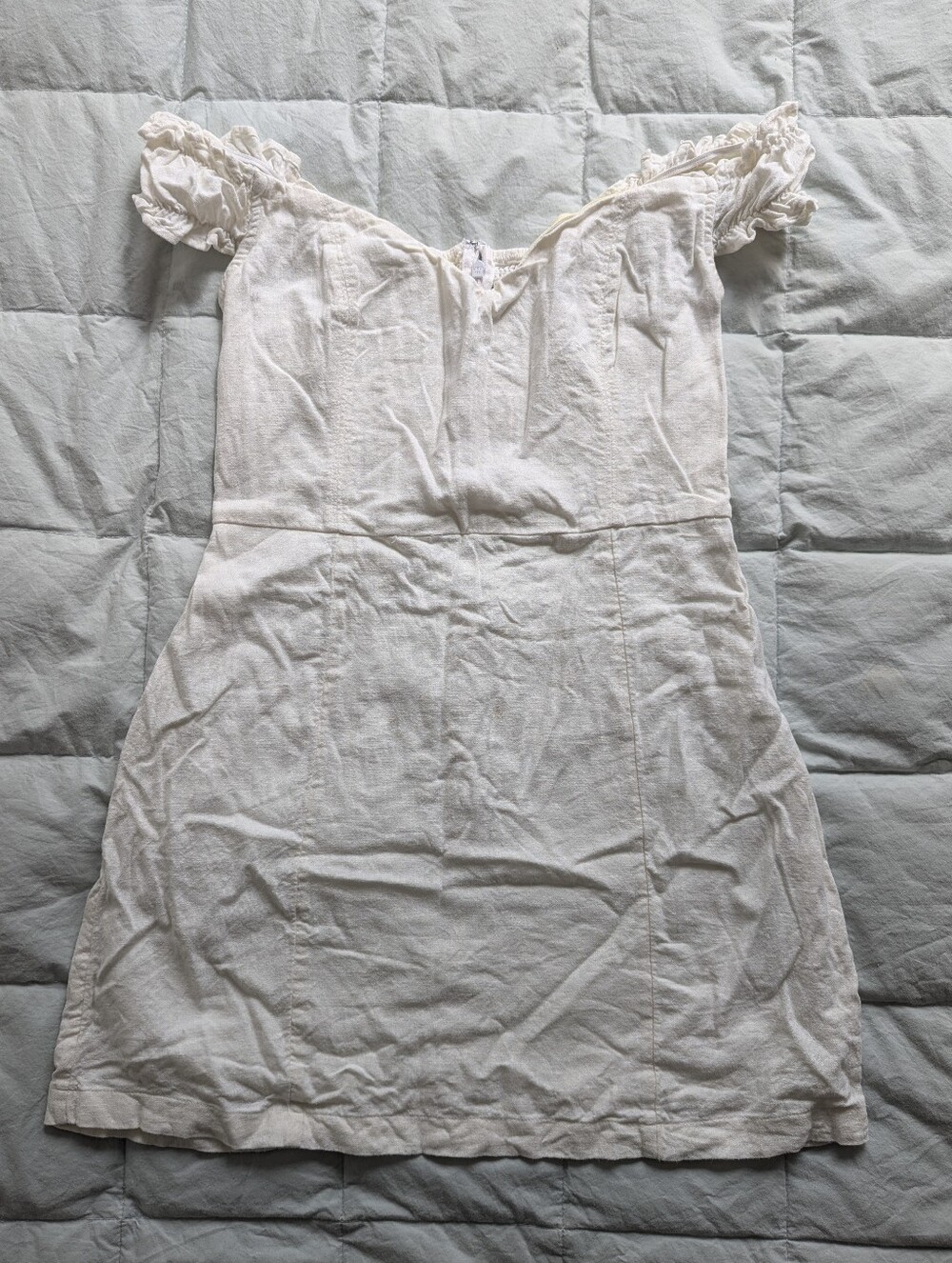Abercrombie & Fitch White Linen Mini Dress